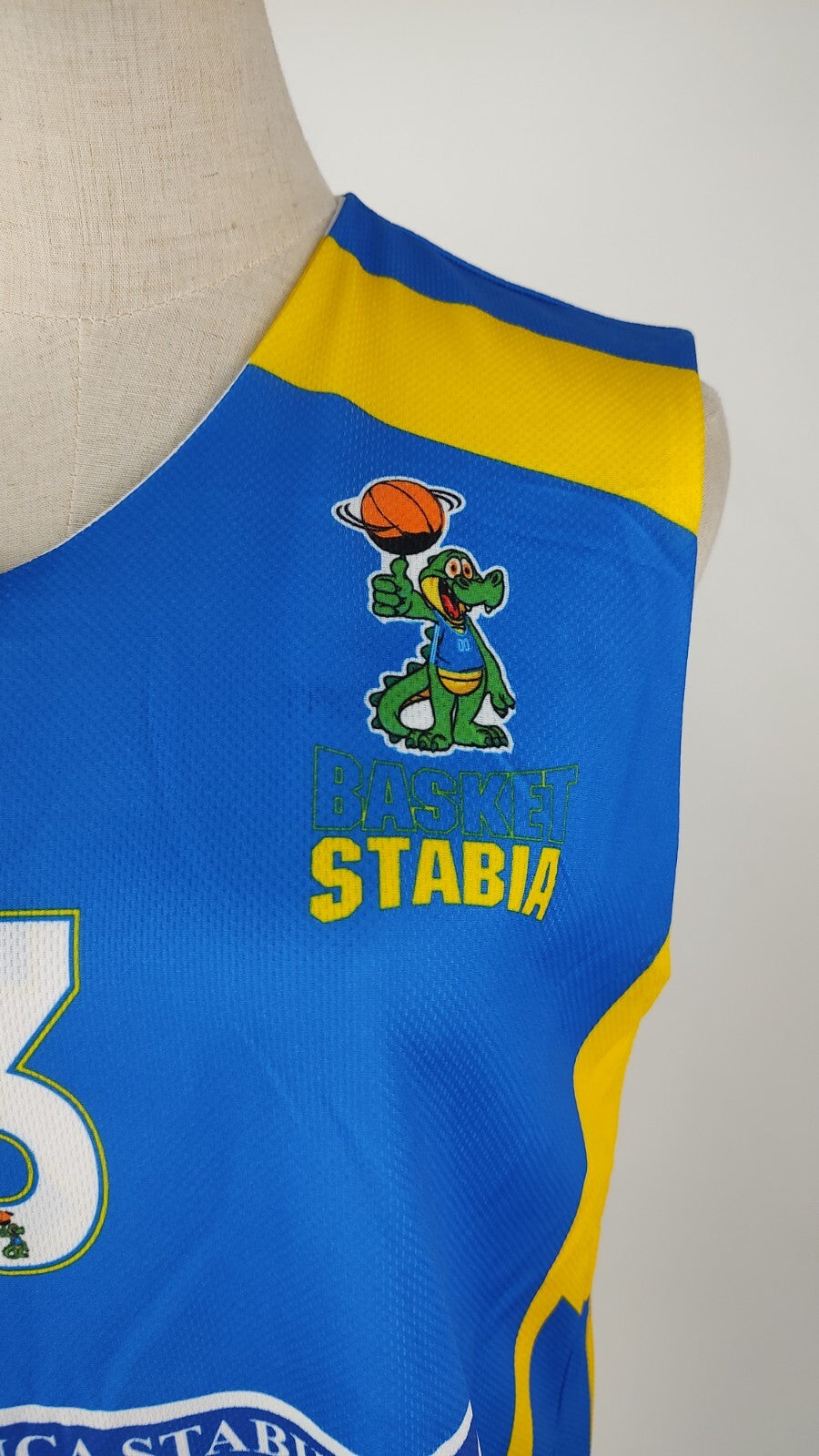 STABIA CANNAVALE N. 3 CANOTTA DONNA BASKET INDOSSATA TG M SPORT DOUBLE-FACE