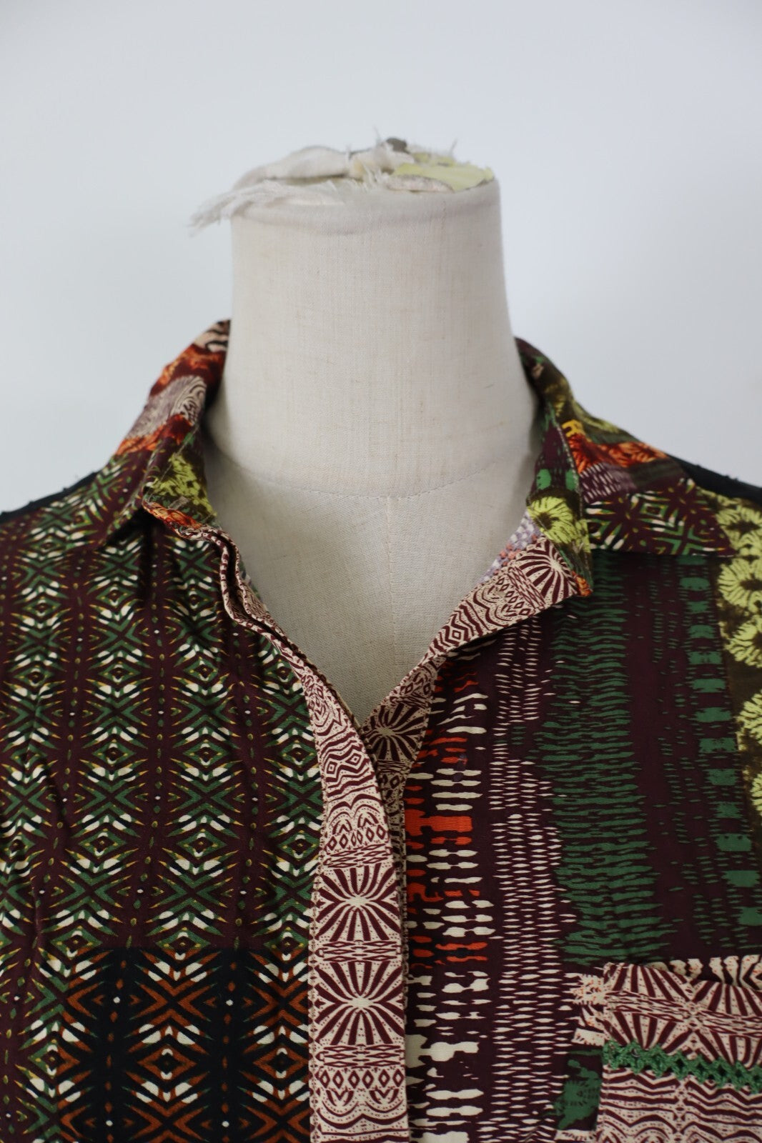 DESIGUAL CAMICIA DONNA TG. S WOMAN SHIRT CASUAL VINTAGE