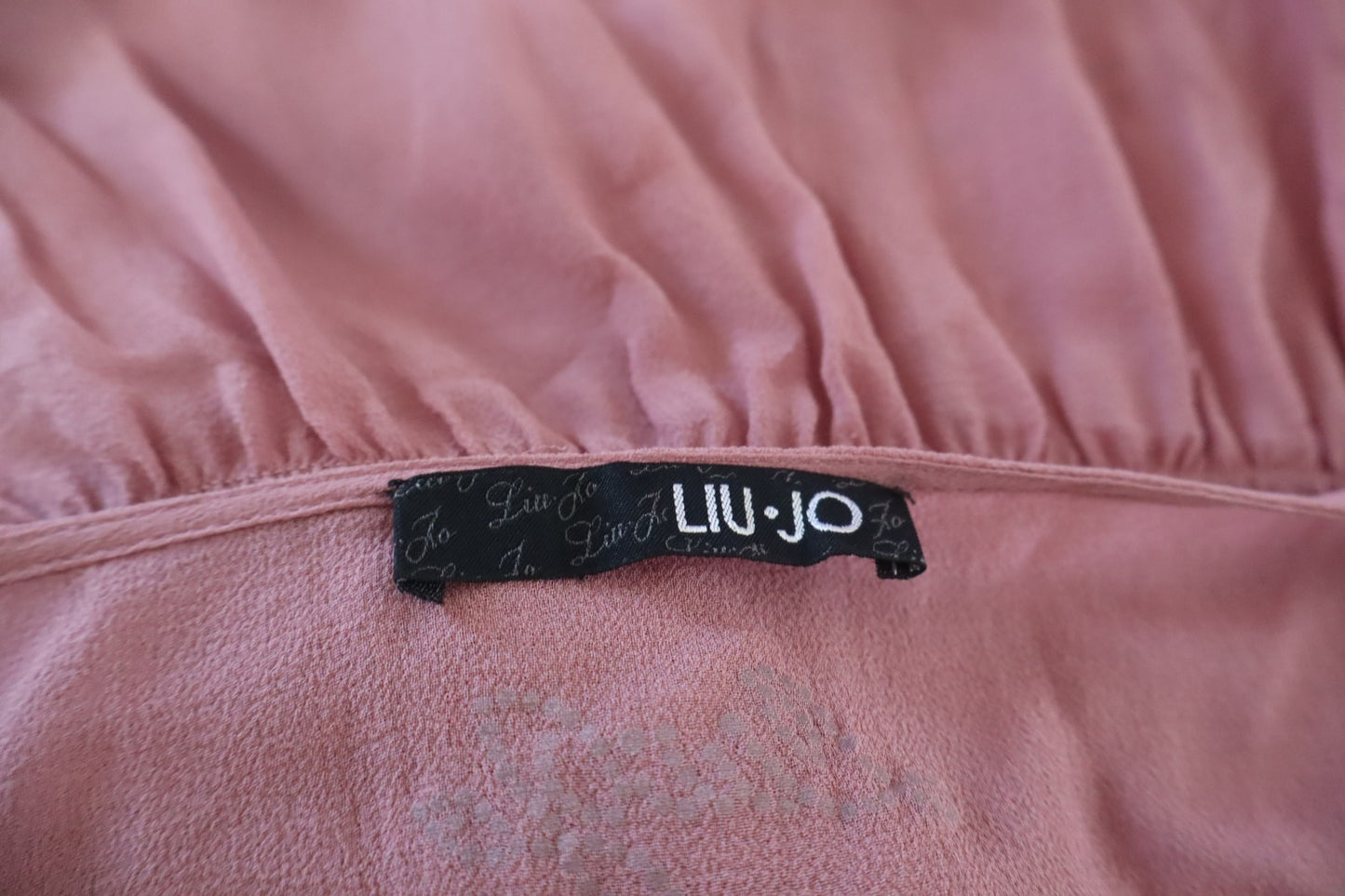LIU JO VESTITO SMANICATO ROSA DONNA TG L WOMAN CASUAL VINTAGE DRESS ABITO LOGO