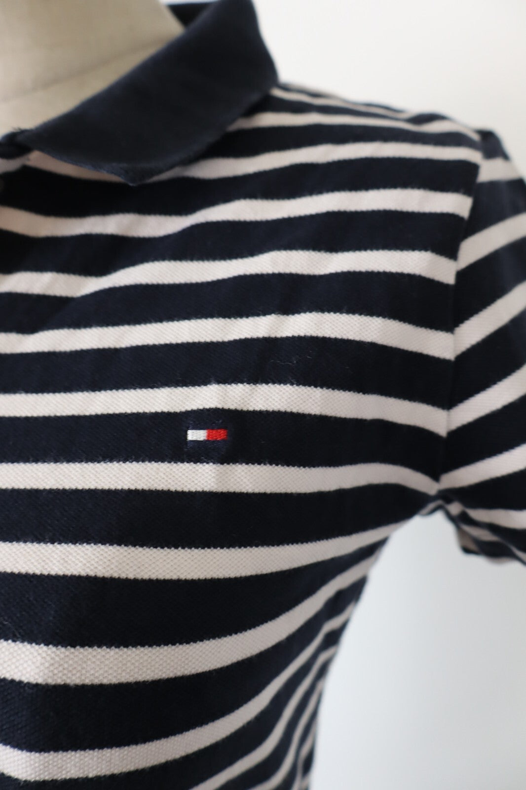 TOMMY HILFIGER POLO MAGLIA DONNA COTONE TG. L WOMAN SHIRT CASUAL VINTAGE