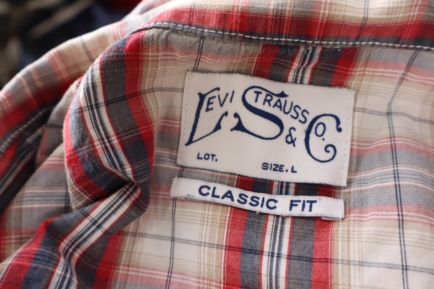 LEVI'S STRAUSS&CO CAMICIA UOMO TG L MAN CASUAL VINTAGE MAN COTONE COTTON LOGO