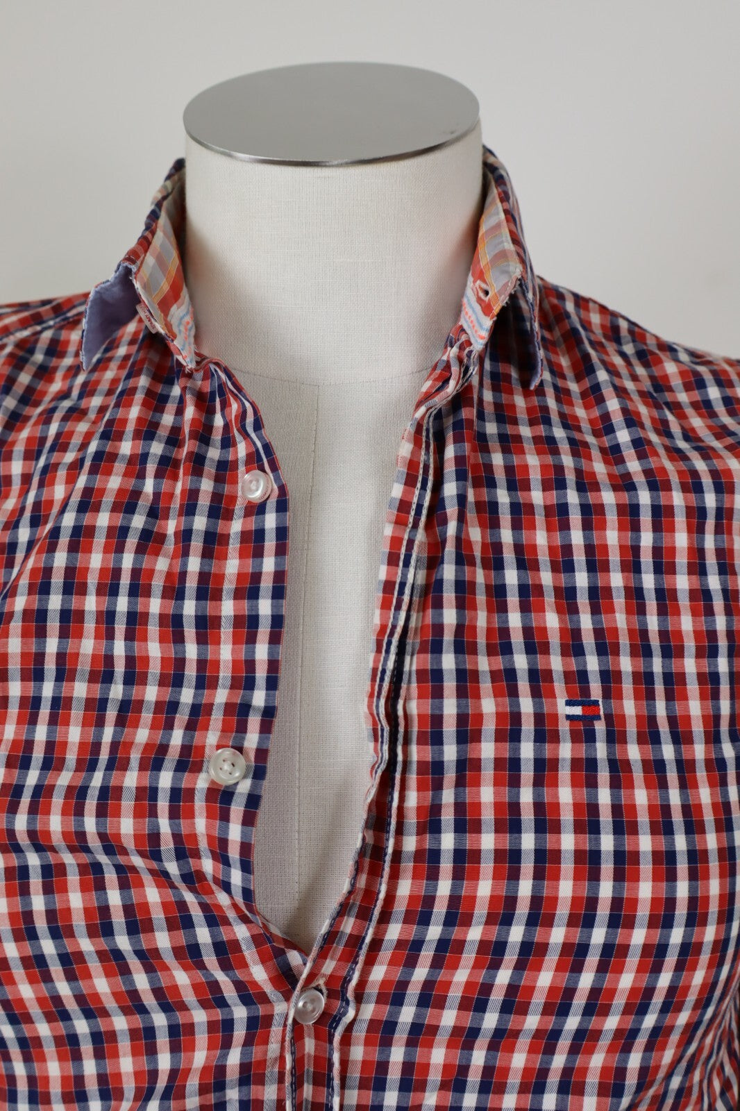 TOMMY HILFIGER DENIM CAMICIA UOMO COTONE TG. S MAN CASUAL VINTAGE SHIRT COTTON