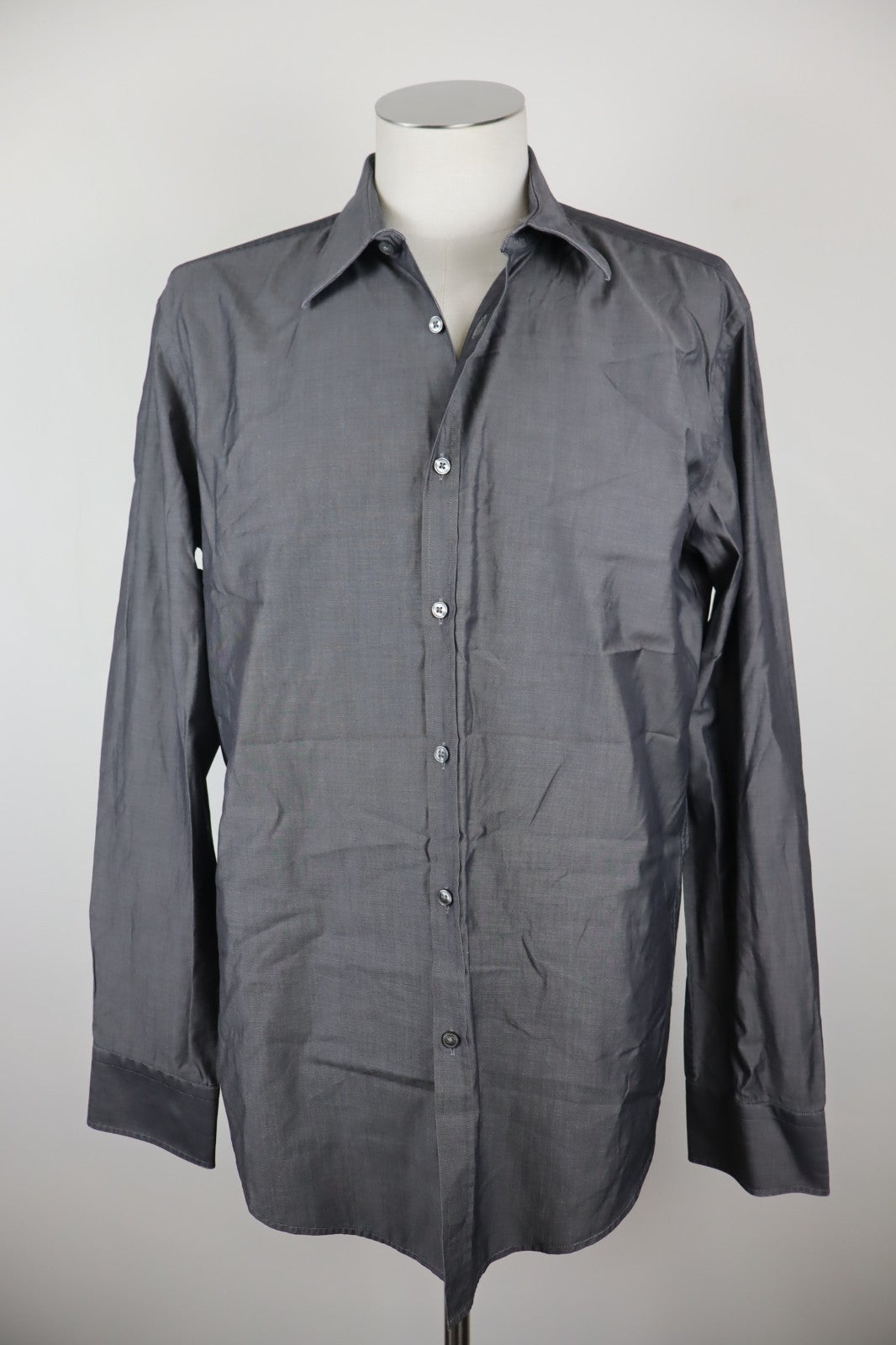 HUGO BOSS CAMICIA UOMO TG. 43 17 SLIM MAN CASUAL VINTAGE SHIRT COTONE COTTON