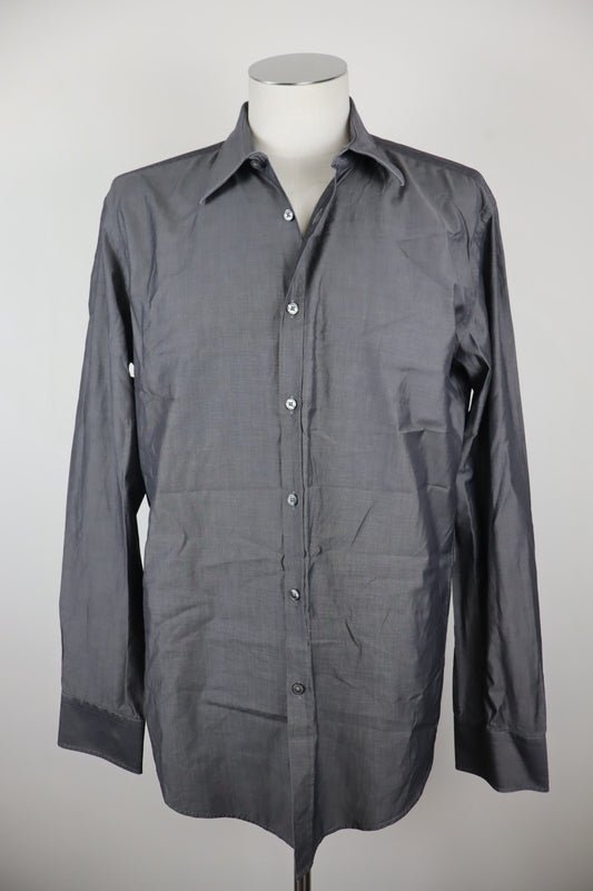 HUGO BOSS CAMICIA UOMO TG. 43 17 SLIM MAN CASUAL VINTAGE SHIRT COTONE COTTON