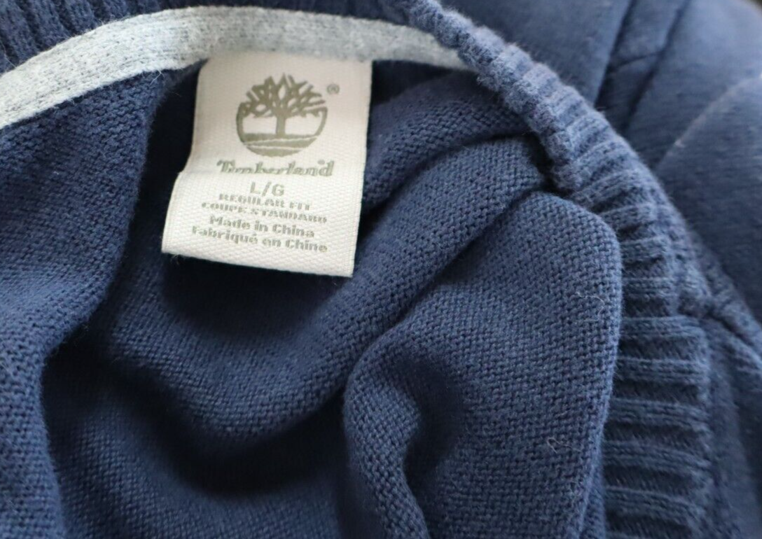 TIMBERLAND MAGLIONE COTONE COTTON UOMO TG L MAN SWEATER CASUAL VINTAGE