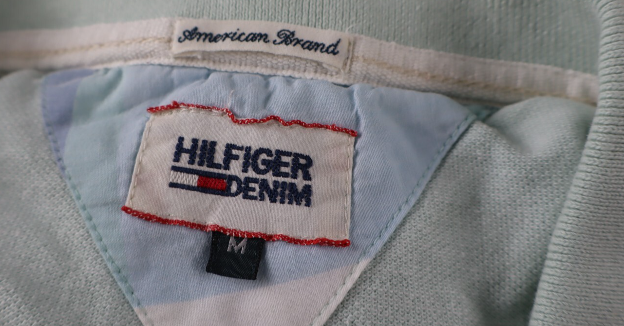 TOMMY HILFIGER DENIM MAGLIA POLO UOMO TG. M MAN T-SHIRT CASUAL VINTAGE COTONE