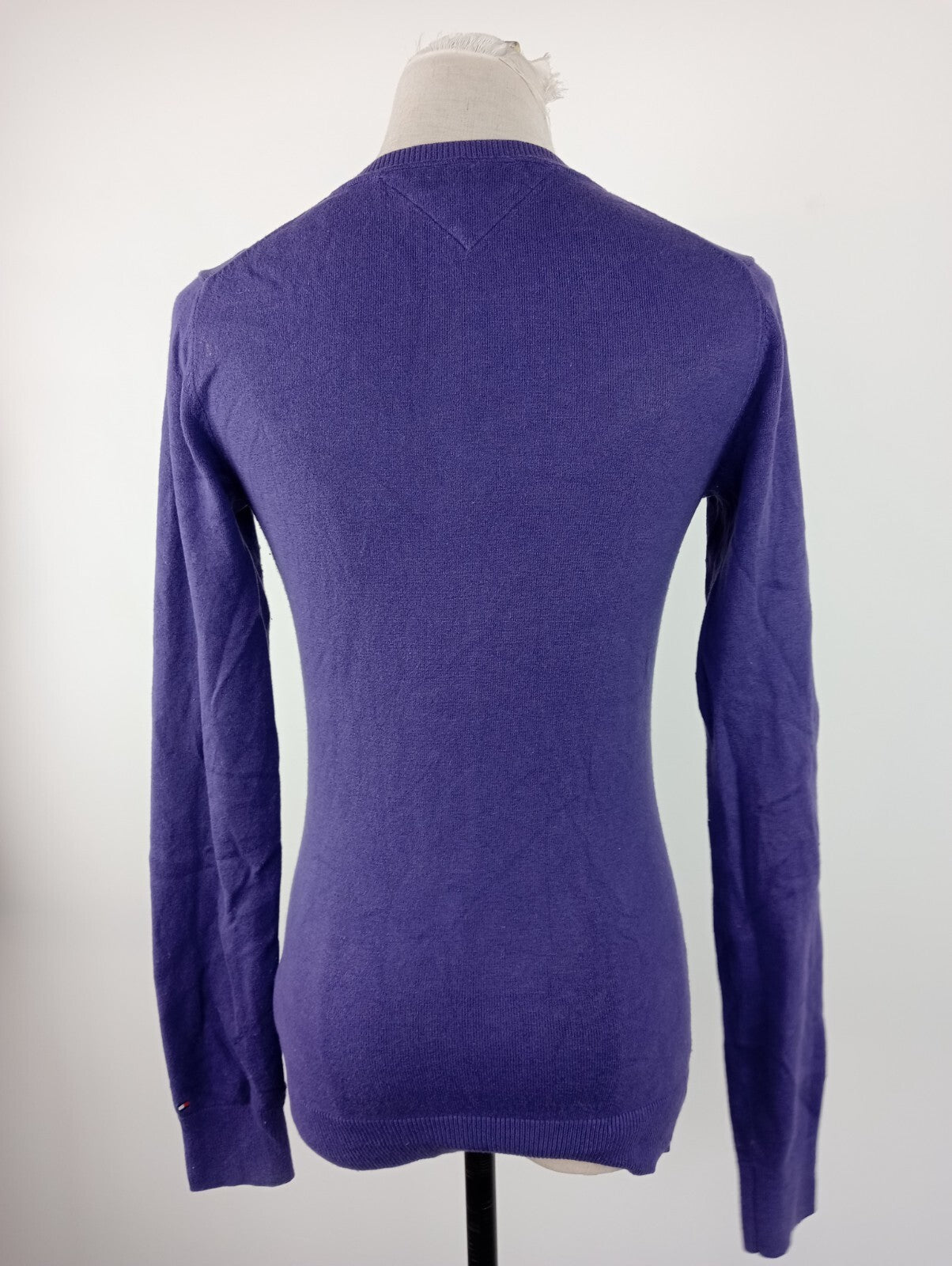 TOMMY HILFIGER MAGLIONE COTONE DONNA Tg. XS WOMAN CASUAL SWEATER MADE ITALY