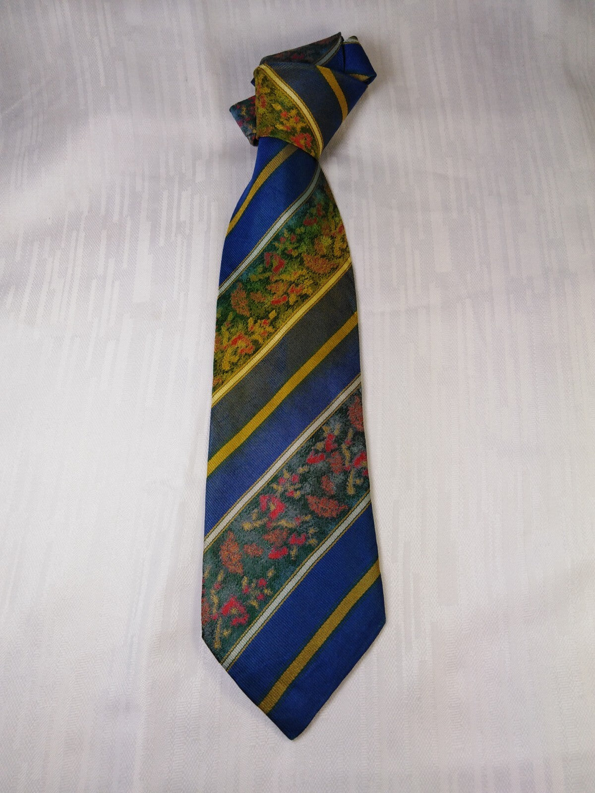 ROCCOBAROCCO 100% SETA SILK TIE CRAVATTA NECKTIE ITALY VINTAGE CLASSIC