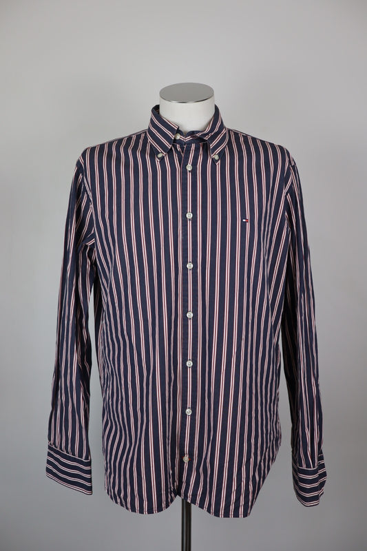 TOMMY HILFIGER CAMICIA UOMO COTONE TG. L MAN CASUAL VINTAGE SHIRT COTTON