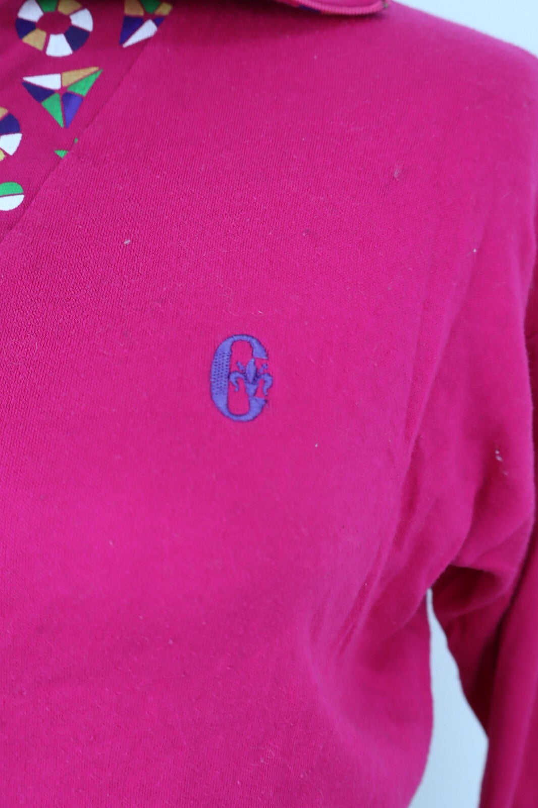 CONTE OF FLORENCE POLO MAGLIA DONNA TG 44 WOMAN CASUAL VINTAGE T-SHIRT CON ZIP