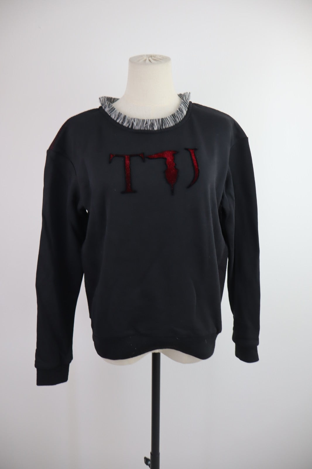 TRUSSARDI JEANS MAGLIA DONNA TG. S WOMAN CASUAL VINTAGE SWEATER LOGO