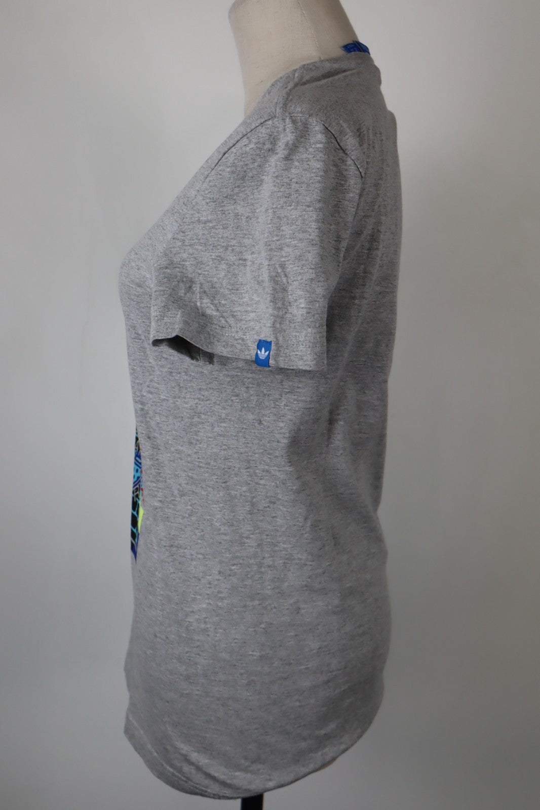ADIDAS MAGLIA CANOTTA DONNA TG. XS WOMAN CASUAL VINTAGE T-SHIRT TOP COTONE
