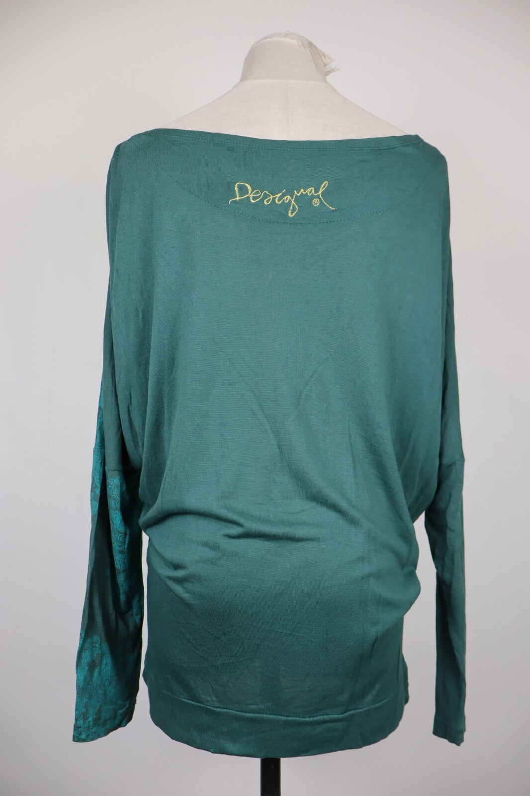 DESIGUAL MAGLIA DONNA TG. S WOMAN CASUAL VINTAGE T-SHIRT TOP COTONE