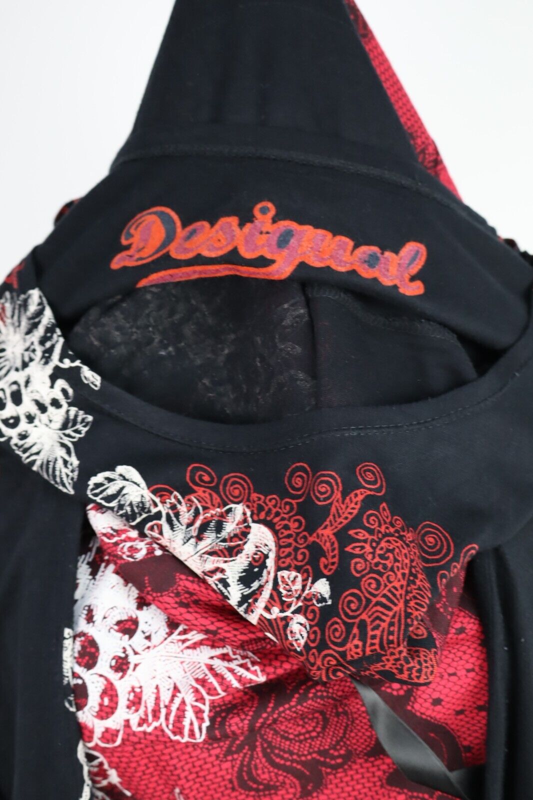 DESIGUAL VESTITO DONNA TG. L WOMAN CASUAL VINTAGE DRESS ABITO