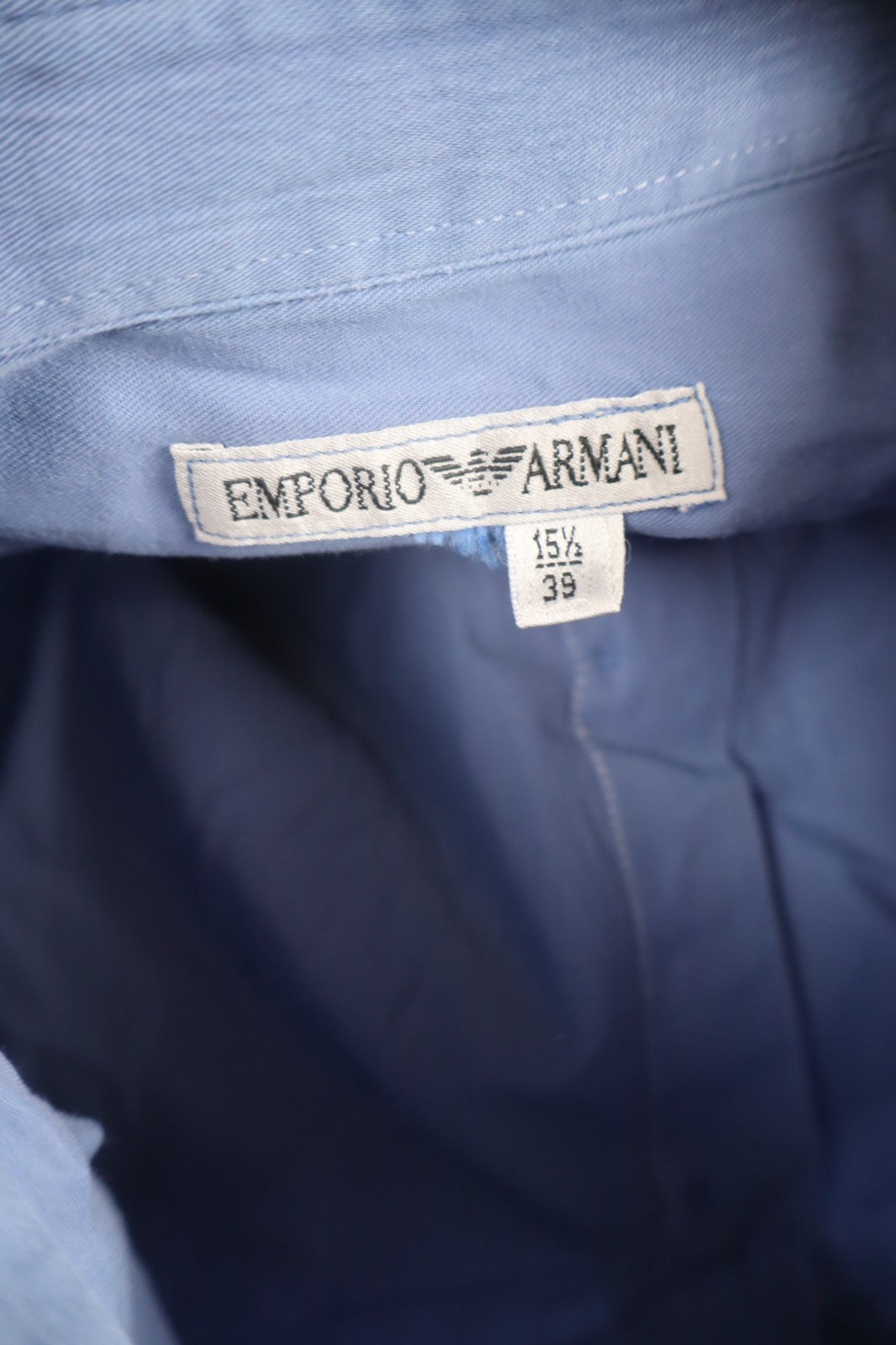 EMPORIO ARMANI  CAMICIA SHIRT UOMO MAN TG. 15,5 CASUAL VINTAGE COTTON COTONE