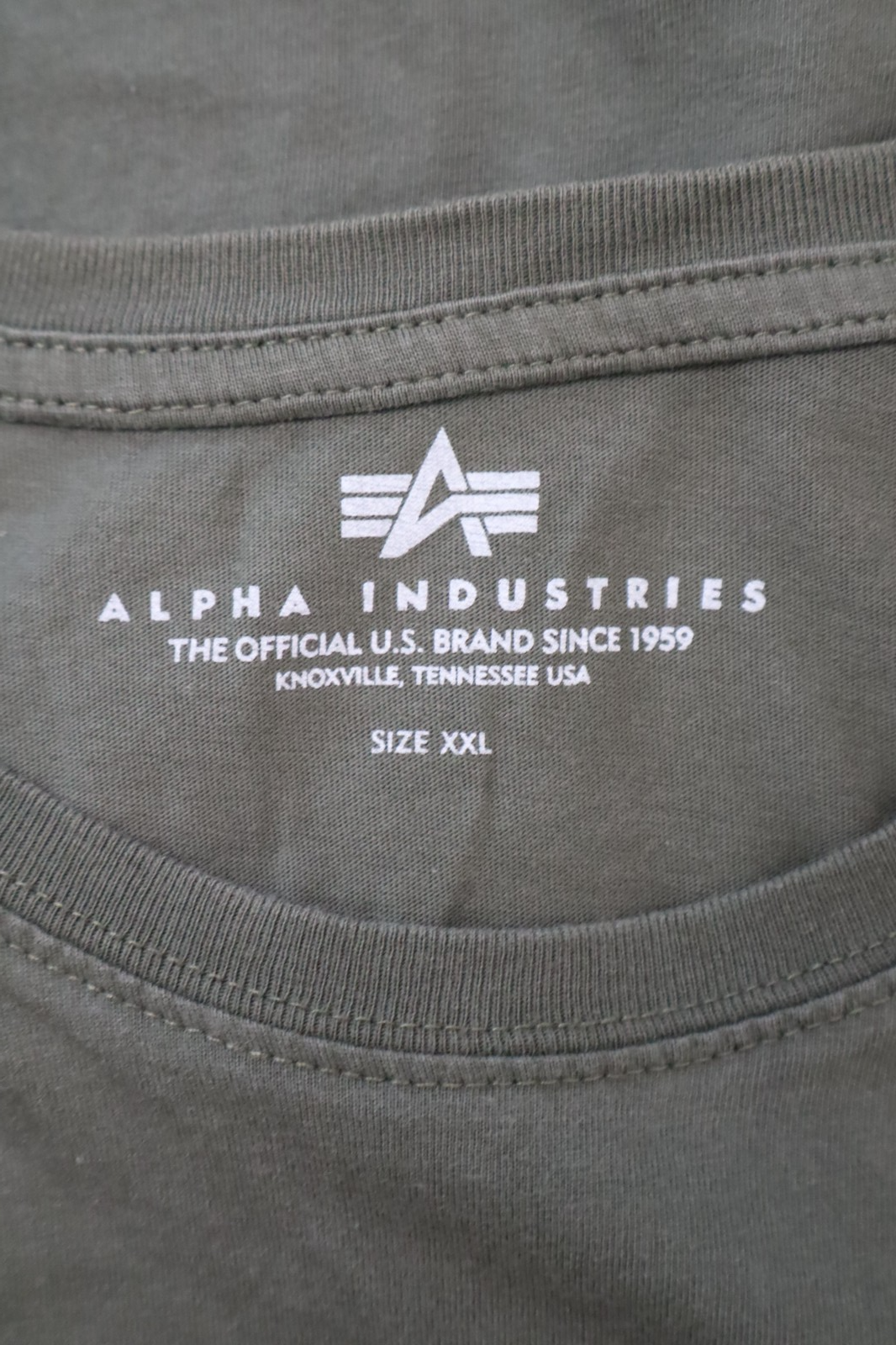 ALPHA INDUSTRIES USA MAGLIA UOMO TG. XXL MAN T-SHIRT CASUAL VINTAGE COTONE