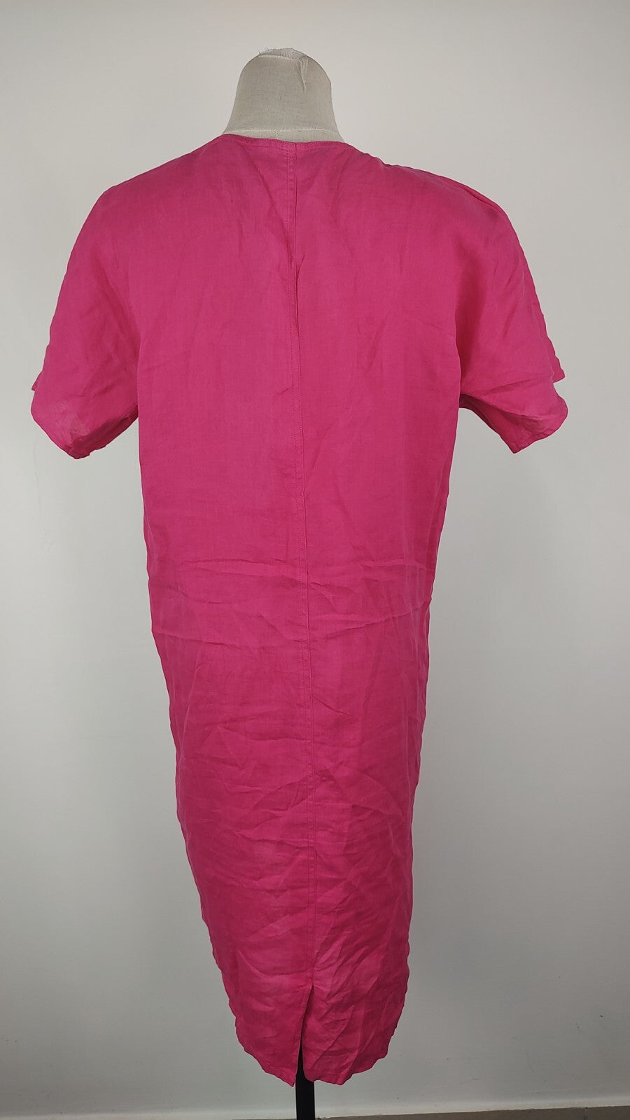 MARELLA VESTITO DONNA TG. 48 WOMAN CASUAL VINTAGE DRESS LINO