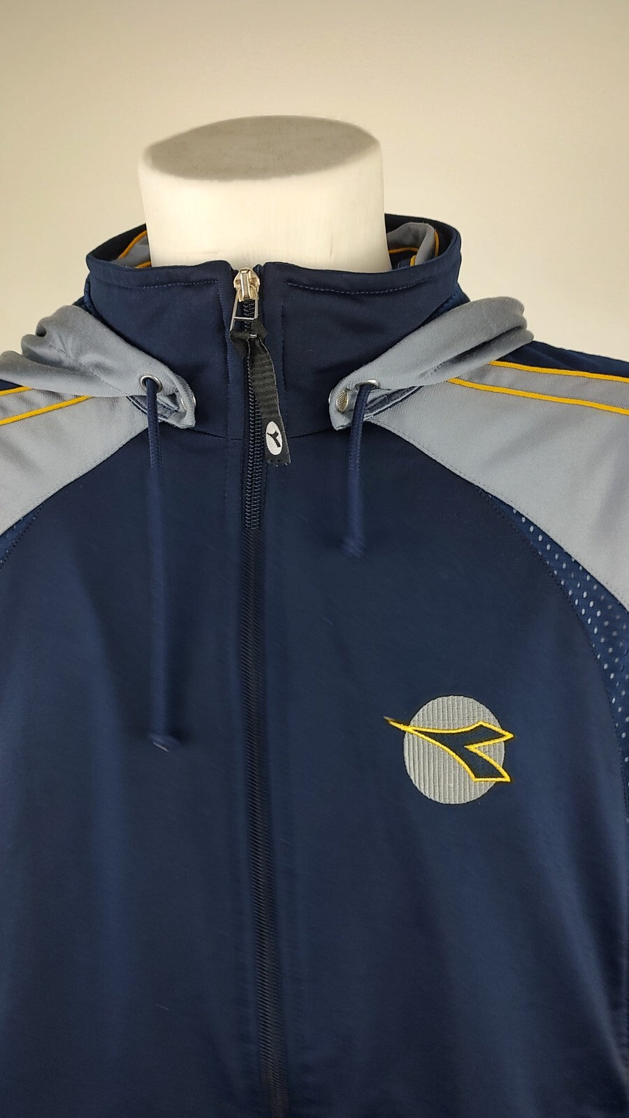 DIADORA TUTA COMPLETA DUE PEZZI Tg. 52 TRACKSUIT JACKET GIACCA PANTS UOMO SPORT