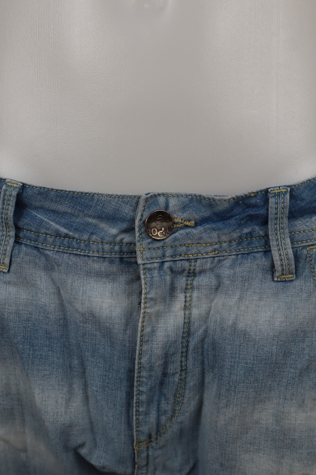 MELTIN' POT BERMUDA PANTALONE SHORTS UOMO TG 30 MAN VINTAGE CASUAL PANTS DENIM
