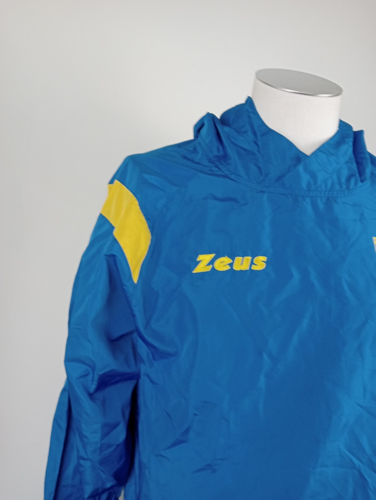 ZEUS FROSINONE FELPA KWAY IMPERMEABILE CALCIO UOMO XS MAN VINTAGE SPORT SOCCER