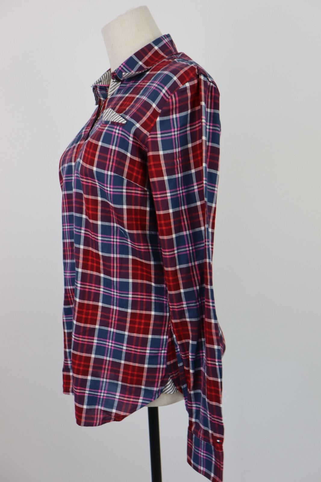 TOMMY HILFIGER CAMICIA  DONNA TG. 6 WOMAN SHIRT CASUAL VINTAGE COTONE COTTON