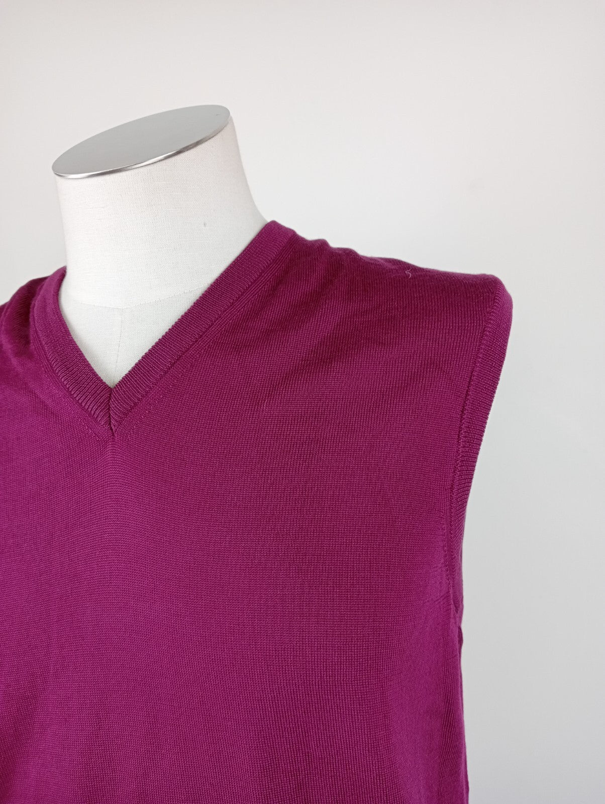 HUGO BOSS MAGLIONE SMANICATO GILET UOMO Tg. XL MAN SWEATER CASUAL VINTAGE LANA