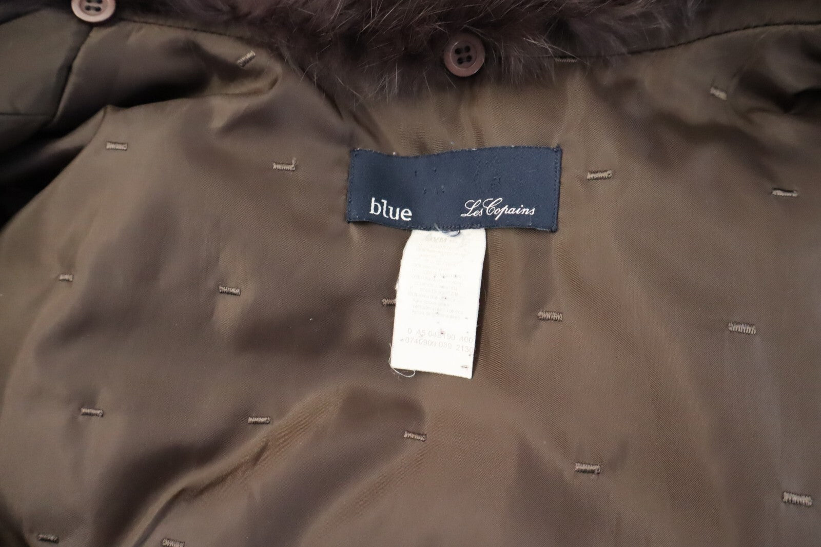 LES COPAINS BLUE PIUMINO GIUBBINO DONNA Tg. XL WOMAN CASUAL JACKET VINTAGE