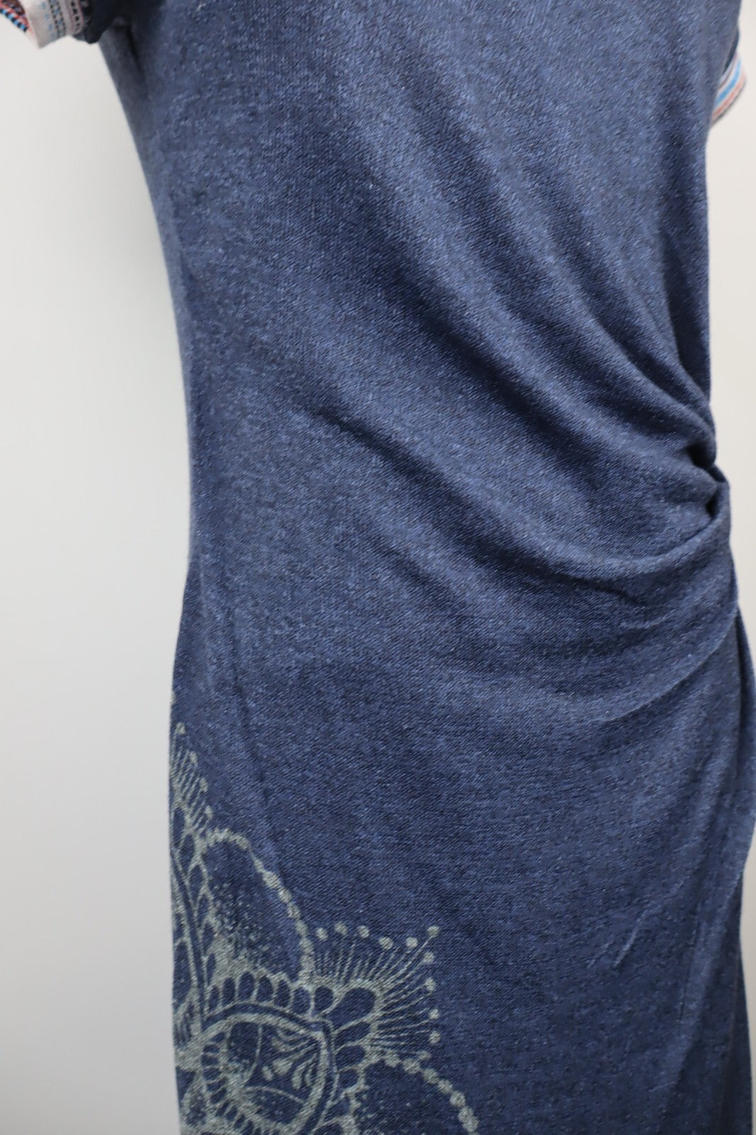 DESIGUAL VESTITO ABITO DONNA TG. S WOMAN CASUAL VINTAGE DRESS POLIESTERE BLU