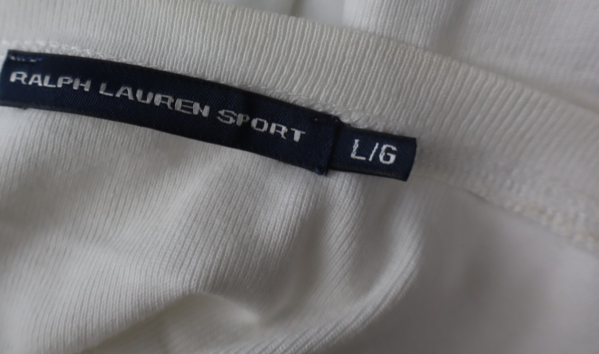 RALPH LAUREN SPORT MAGLIA UOMO COTONE L MAN COTTON T- SHIRT CASUAL VINTAGE LOGO