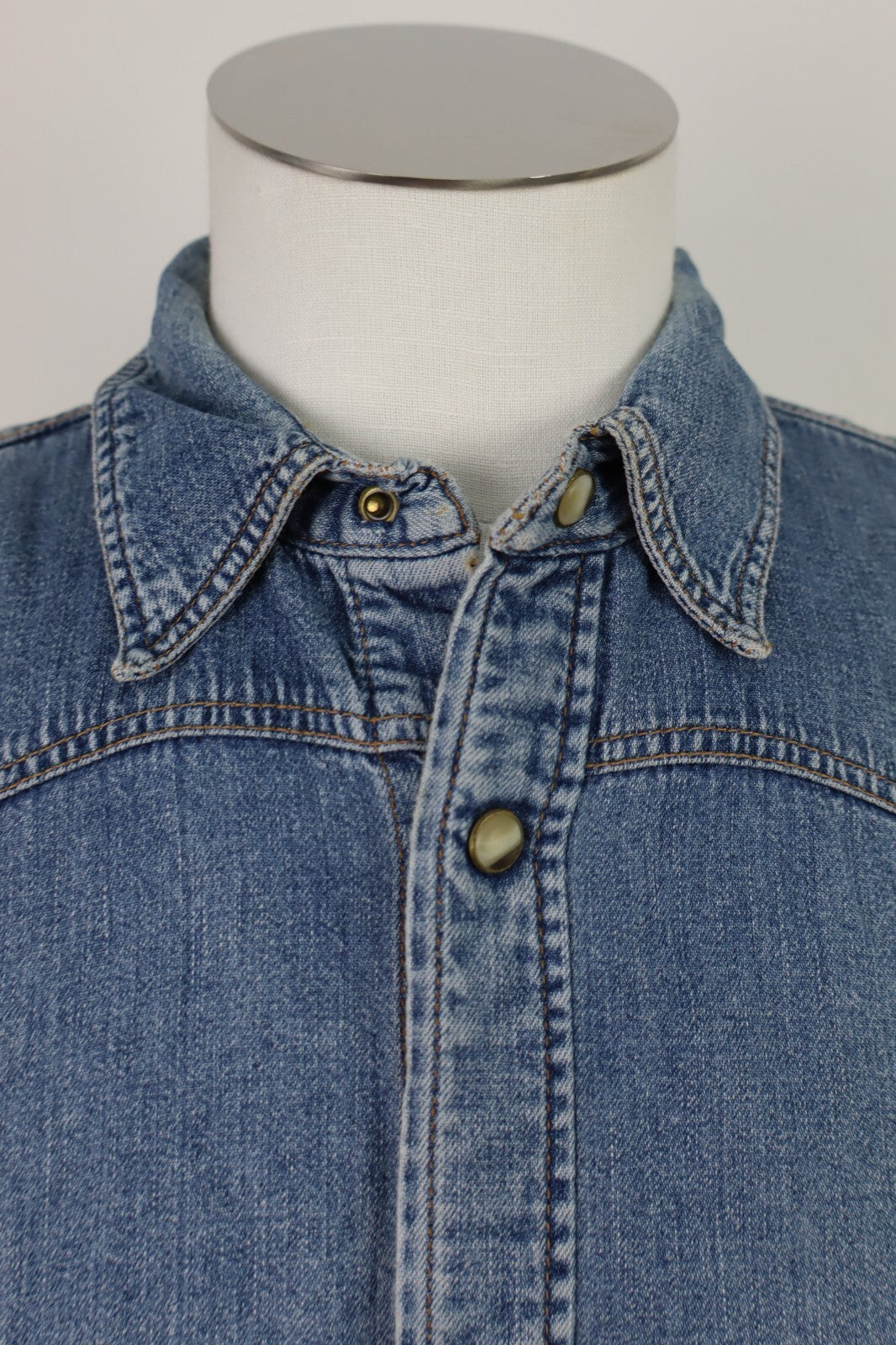RIFLE CAMICIA JEANS UOMO TG. XL REGULAR  MAN CASUAL VINTAGE SHIRT COTONE DENIM