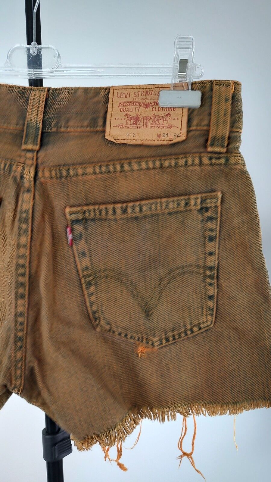 LEVI'S PANTALONCINO DENIM JEANS DONNA TG W31 WOMAN VINTAGE SHORTS