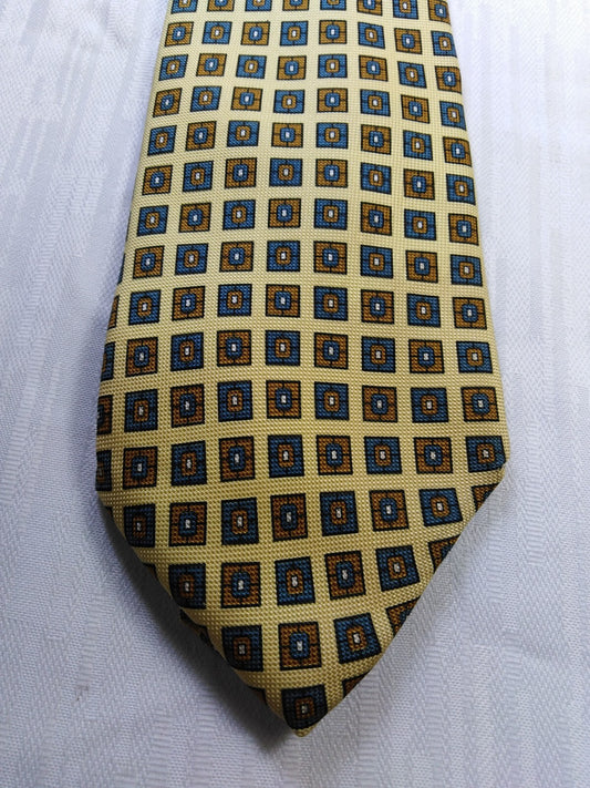 CRAVATTERIA DEL CORSO  SILK TIE SETA CRAVATTA NECKTIE ITALY SELF TIPPED
