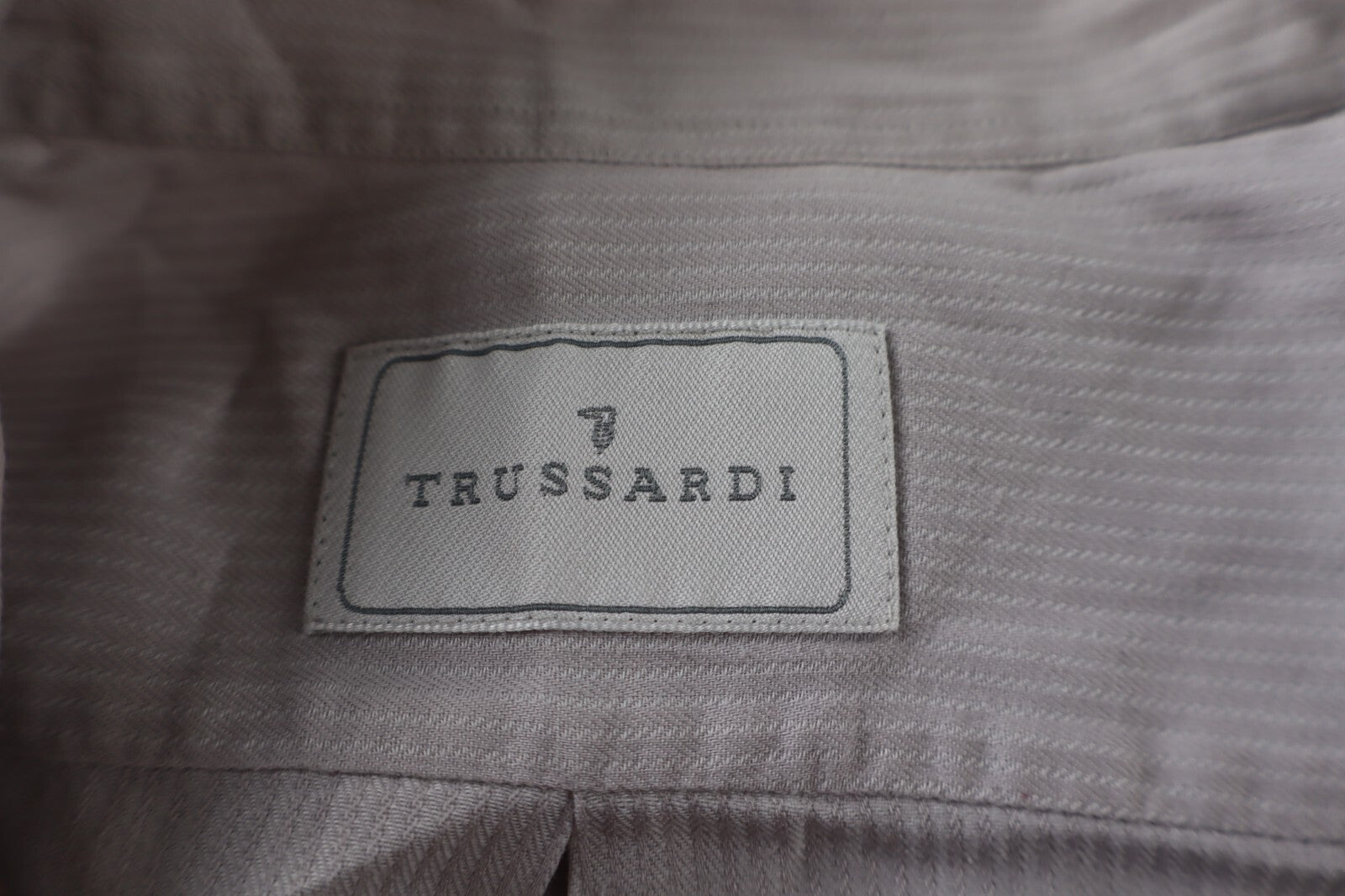 TRUSSARDI CAMICIA UOMO COTONE TG. 43 17 MAN CASUAL VINTAGE SHIRT