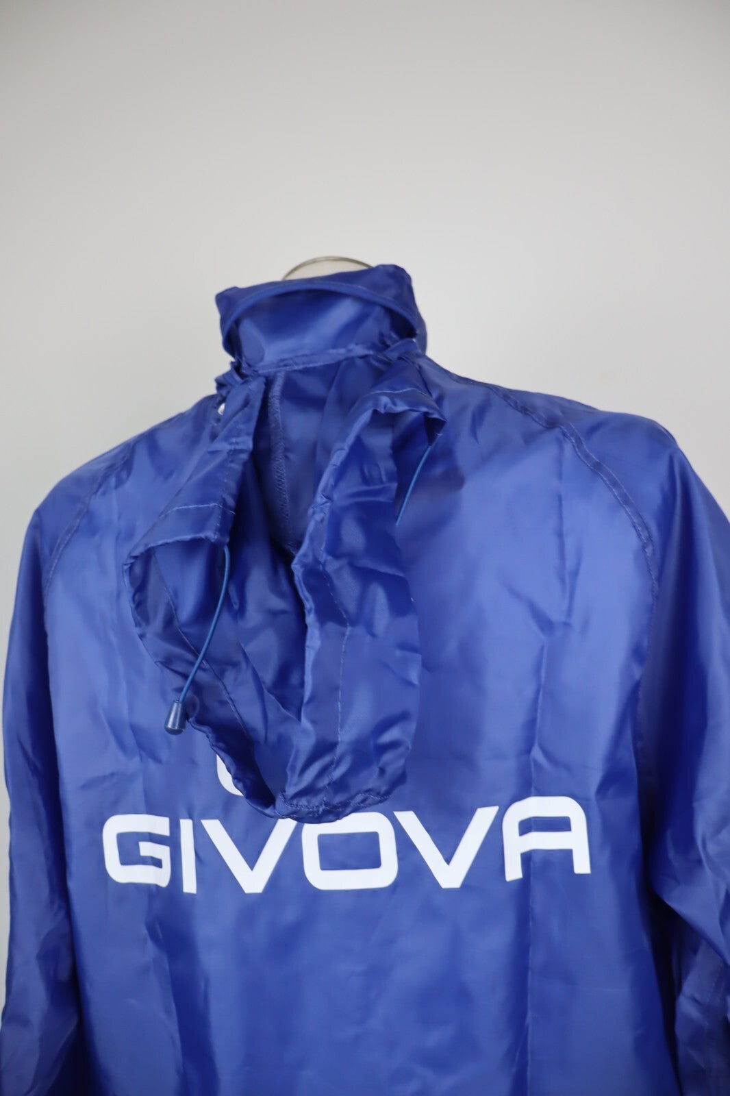 GIVOVA PAGANESE GIUBBINO K-WAY IMPERMEABILE CALCIO UOMO L SOCCER JACKET CON TAG