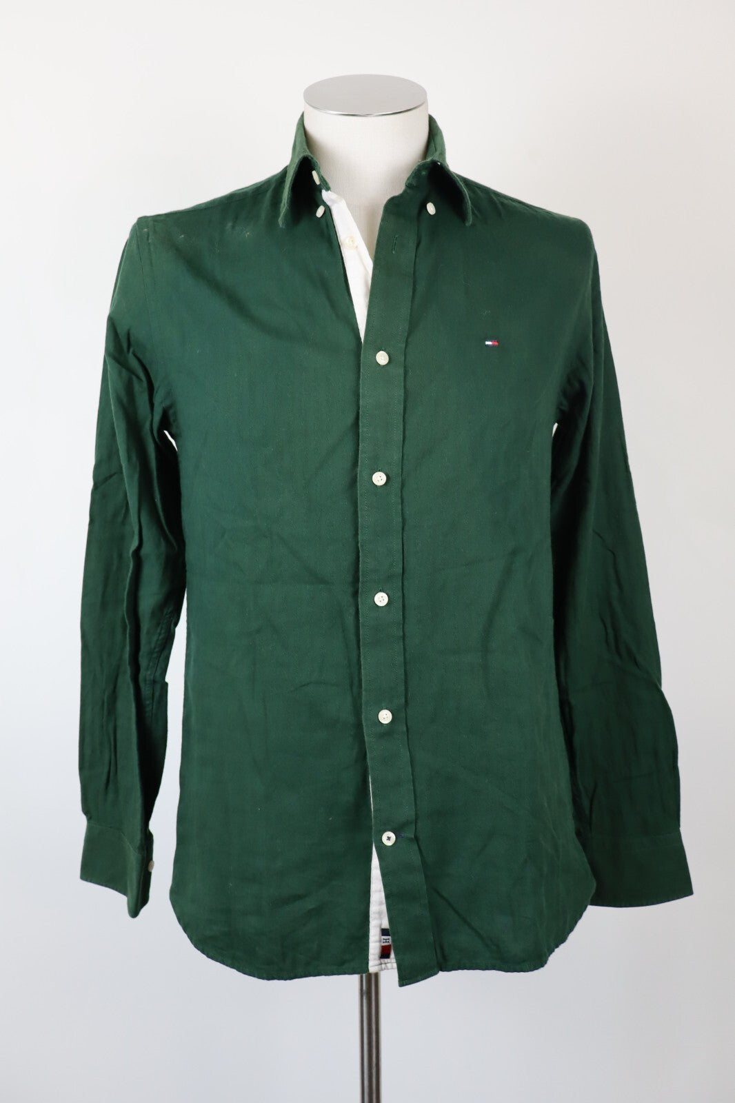 TOMMY HILFIGER CAMICIA UOMO TG. XS MAN CASUAL VINTAGE SHIRT COTONE CASHMERE