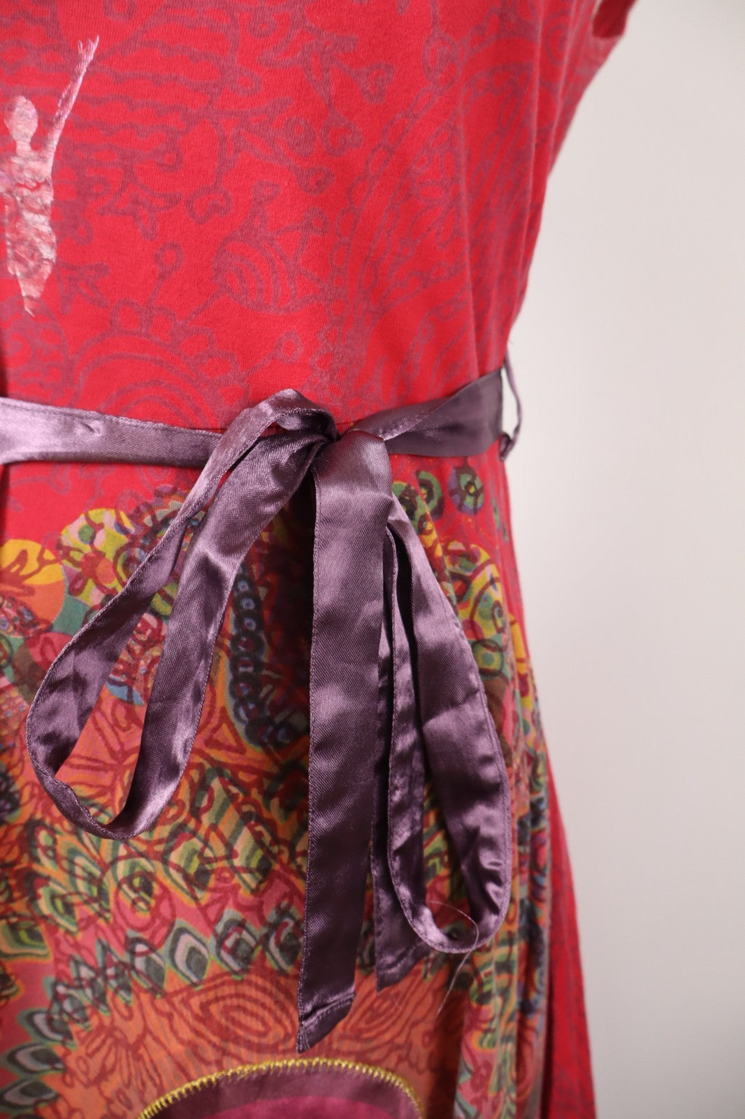 DESIGUAL VESTITO DONNA TG. L WOMAN CASUAL VINTAGE DRESS COTONE