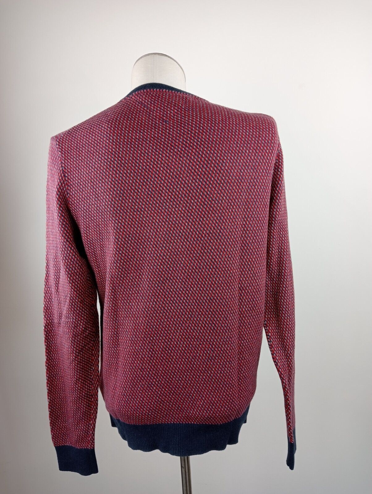 TOMMY HILFIGER MAGLIONE UOMO Tg. L MAN SWEATER CASUAL VINTAGE COTONE CASHMERE