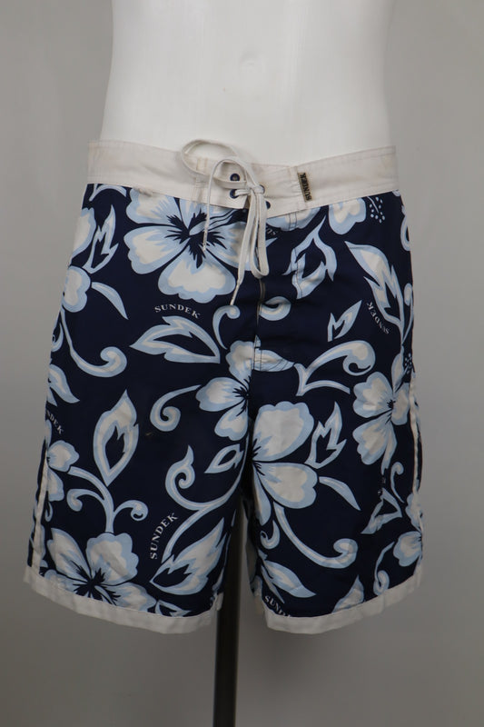 SUNDEK COSTUME PANTALONCINO MARE UOMO TG 34 MAN SWIMSUIT VINTAGE CASUAL SURF