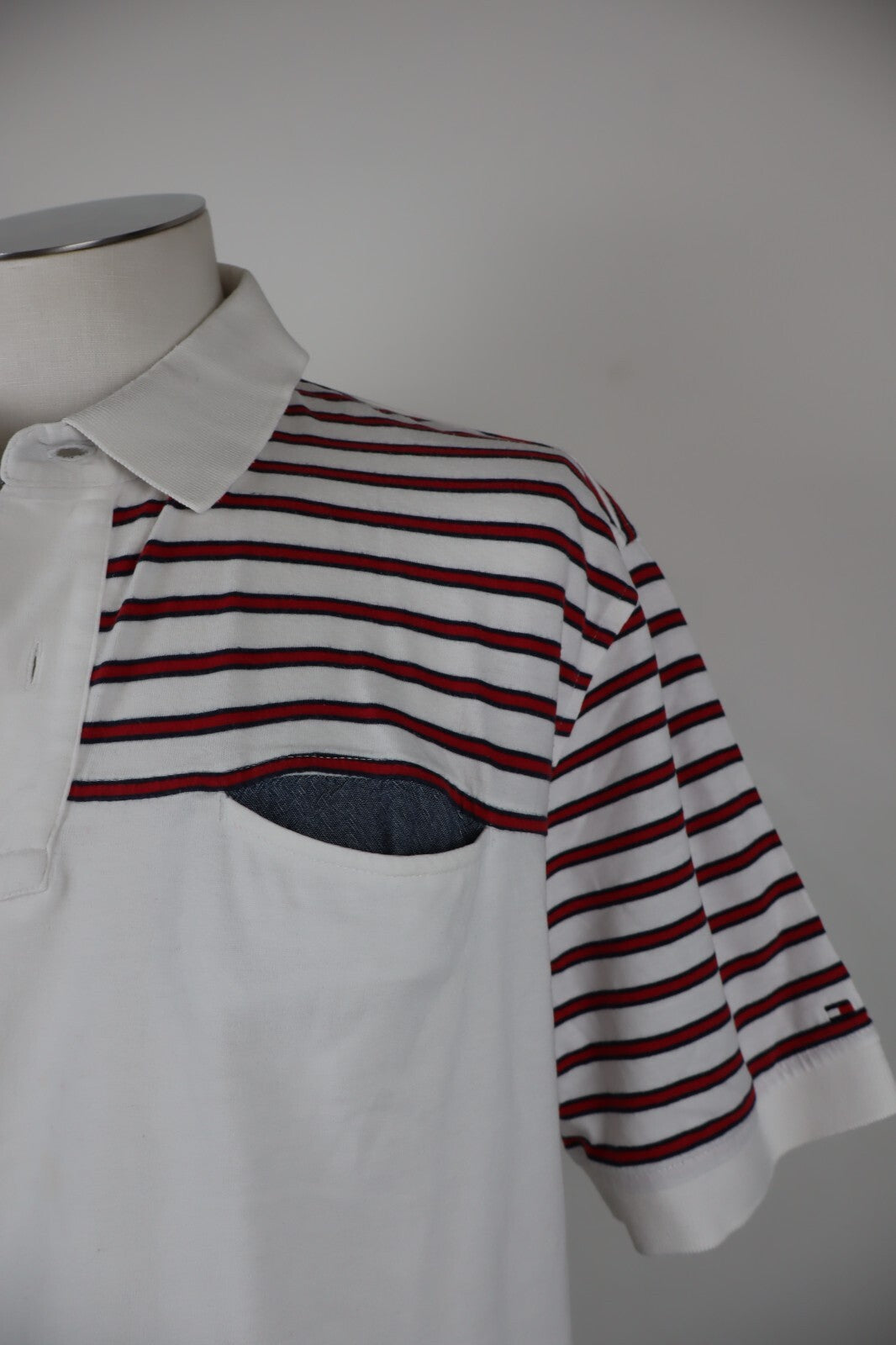 TOMMY HILFIGER MAGLIA POLO UOMO TG. XL MAN T-SHIRT CASUAL VINTAGE COTONE