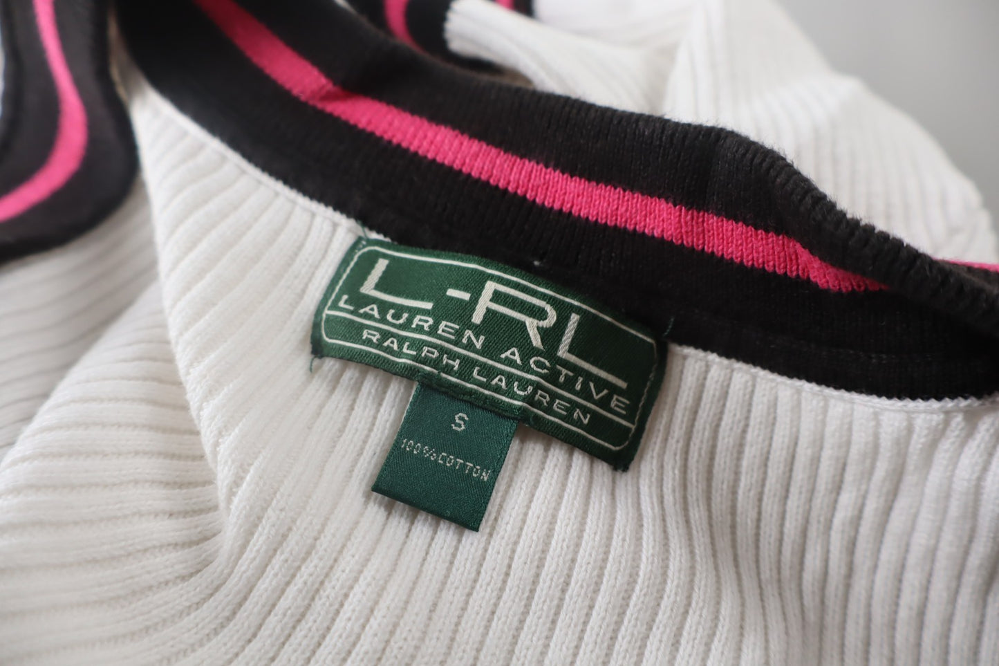 RALPH LAUREN L-RL ACTIVE MAGLIA DONNA TG S WOMAN CASUAL T-SHIRT VINTAGE COTONE