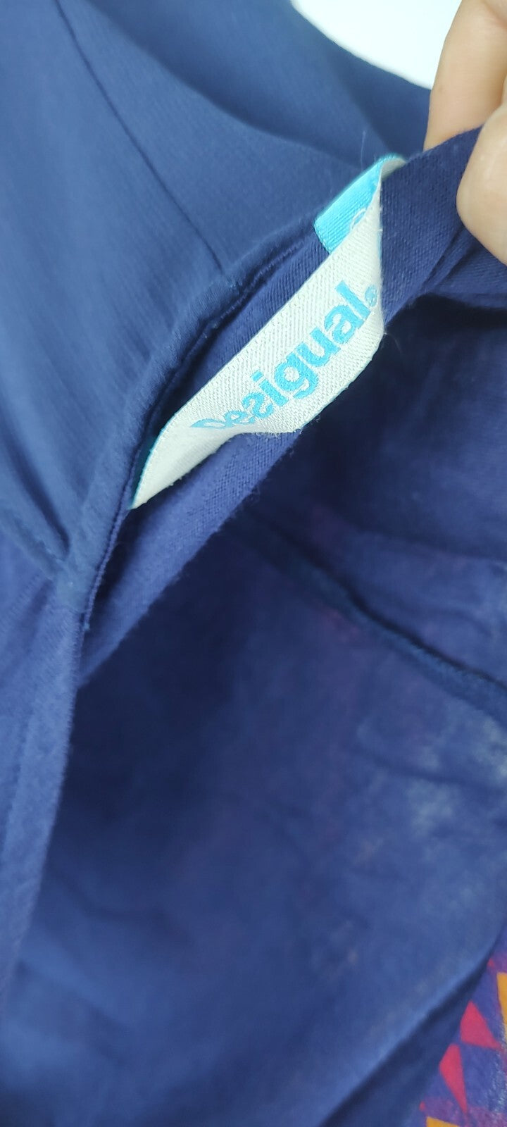 DESIGUAL VESTITO DONNA TG. 36  WOMAN CASUAL VINTAGE DRESS