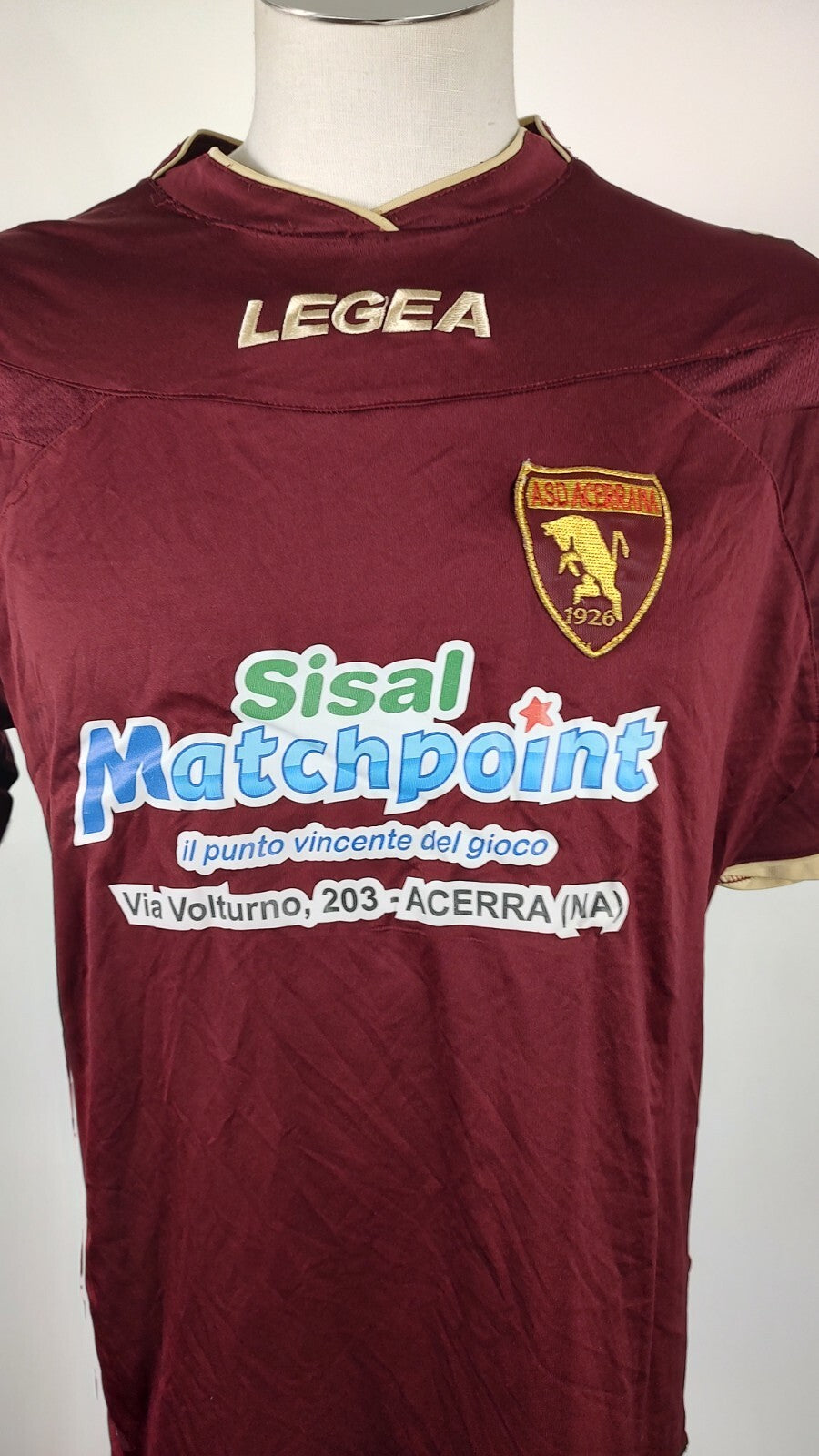 LEGEA ACERRANA N 15 MAGLIA CALCIO UOMO Tg L SOCCER JERSEY TRIKOT