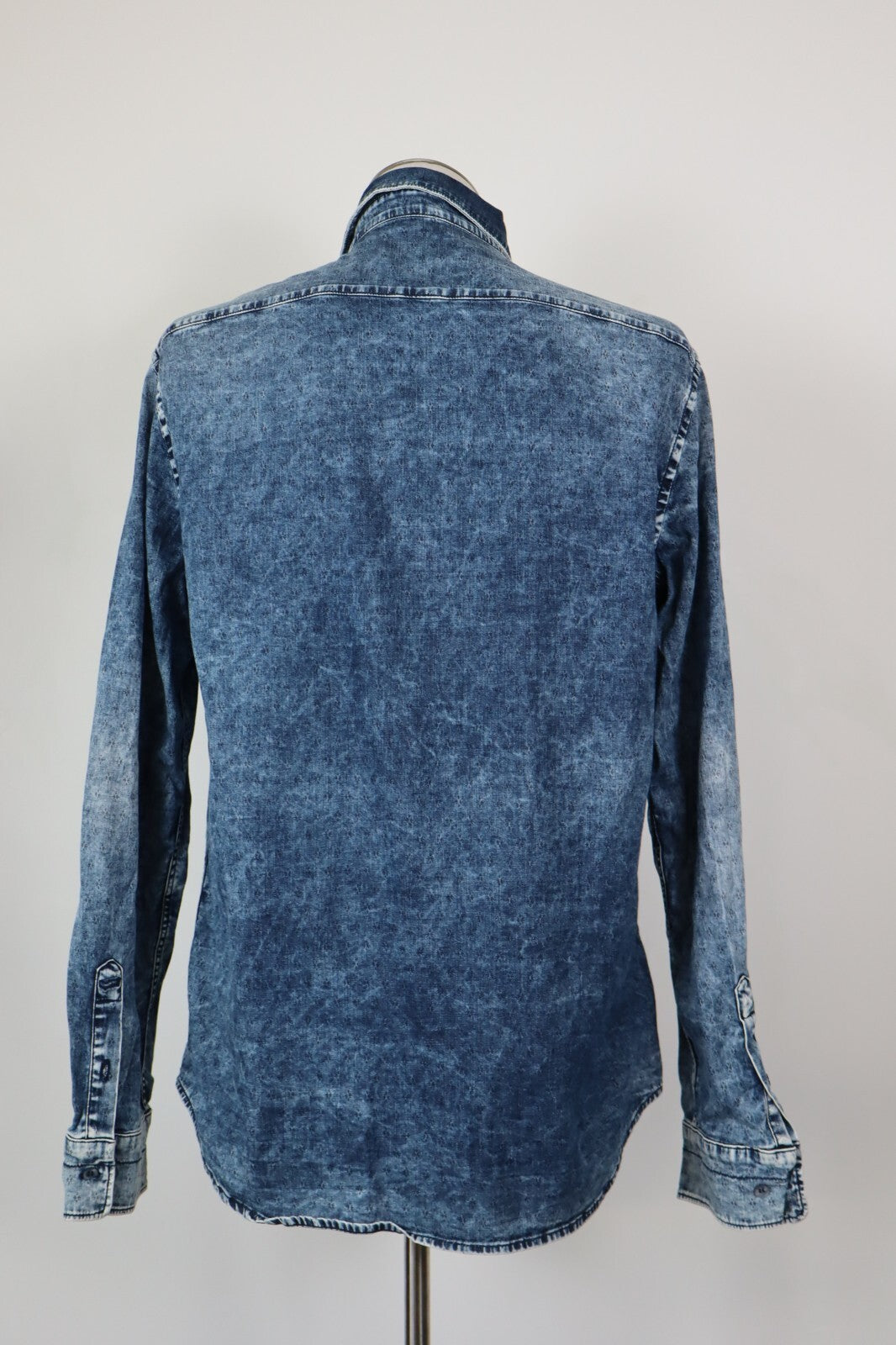 GAS CAMICIA UOMO TG. XL MAN CASUAL COTONE VINTAGE SHIRT DENIM