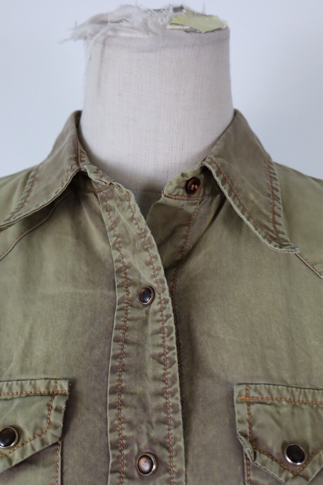 REPLAY CAMICIA JEANS DONNA TG. M WOMAN SHIRT CASUAL VINTAGE MADE ITALY