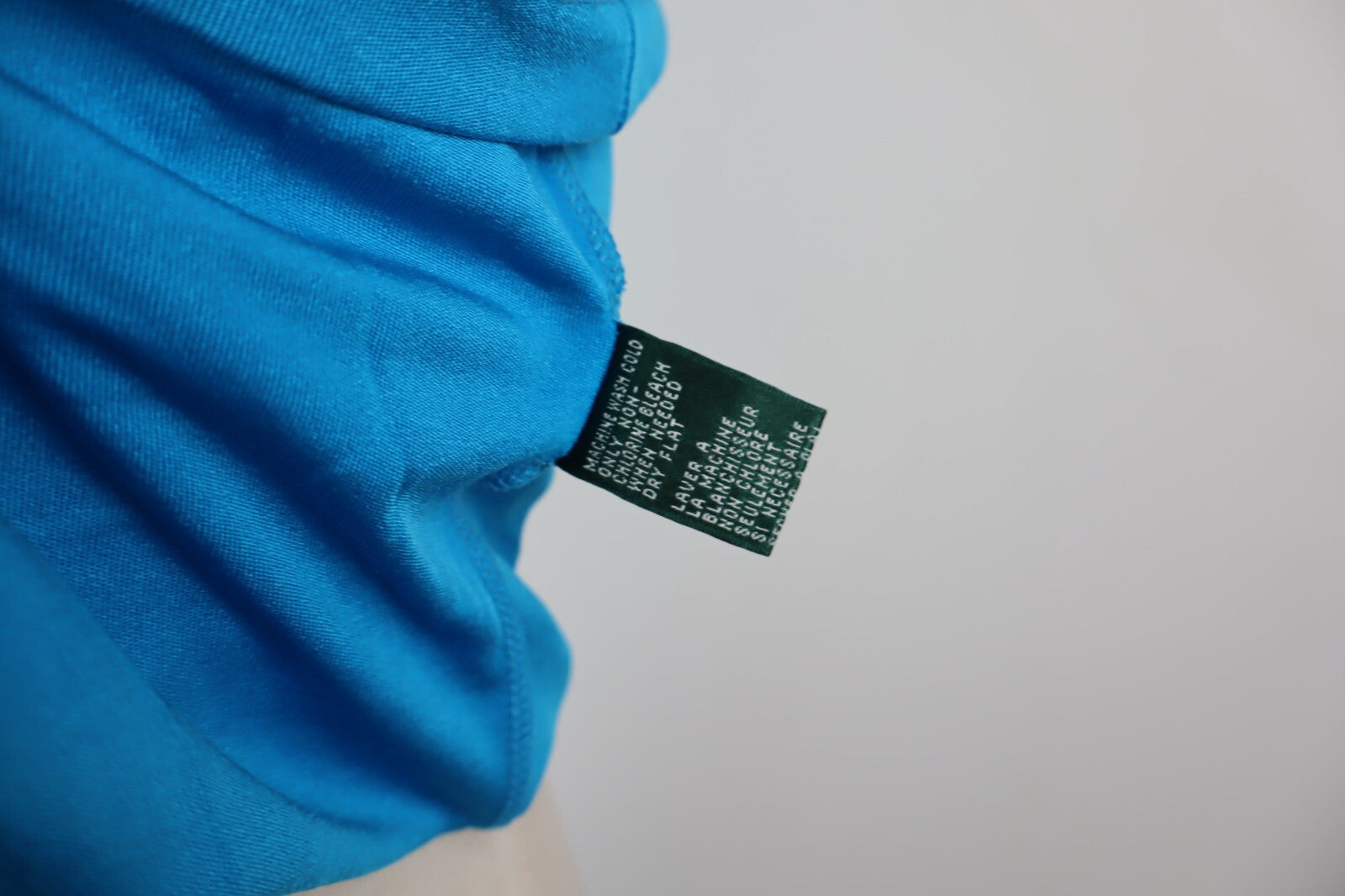 RALPH LAUREN MAGLIA TOP CANOTTA DONNA TG M WOMAN CASUAL VINTAGE T-SHIRT BLU