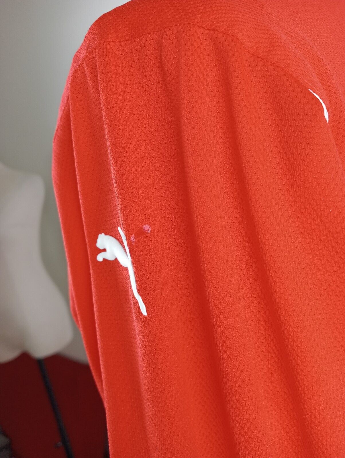 PUMA OLYMPIACOS MAGLIA CALCIO UOMO Tg 14 ANNI SOCCER JERSEY SPORT VINTAGE