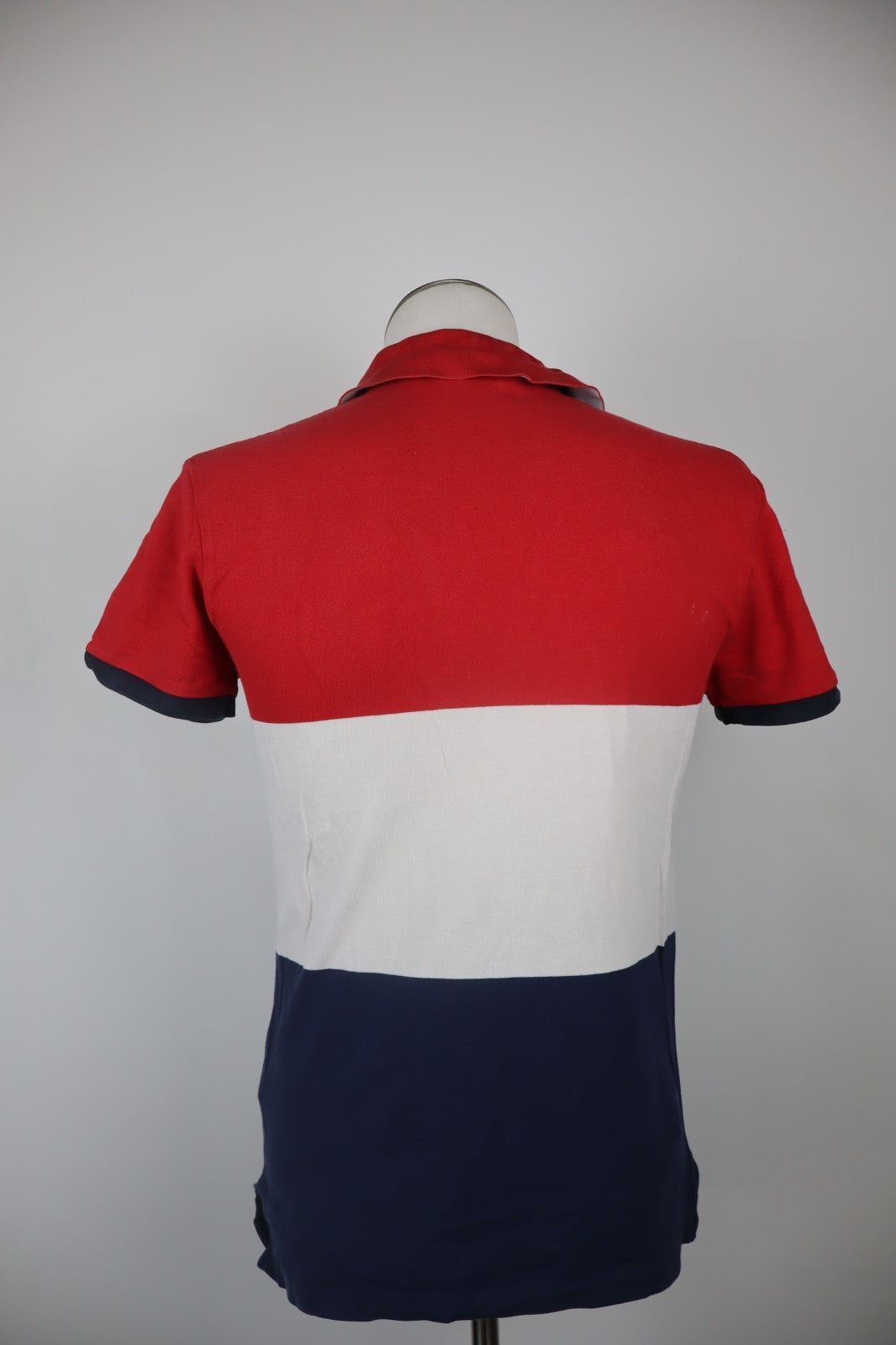 RALPH LAUREN POLO MAGLIA UOMO COTONE TG M SLIM MAN SHIRT CASUAL VINTAGE MOTO