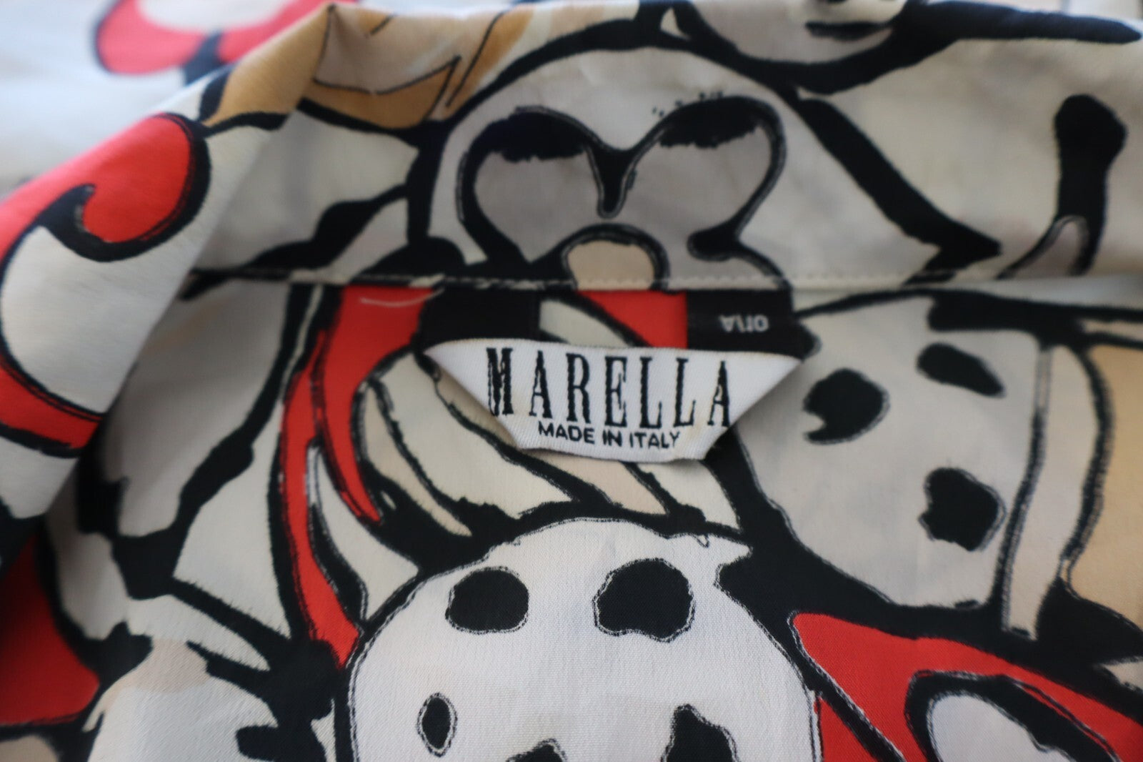 MARELLA CAMICIA  DONNA TG. 42 WOMAN SHIRT CASUAL VINTAGE SETA ACETATO SILK