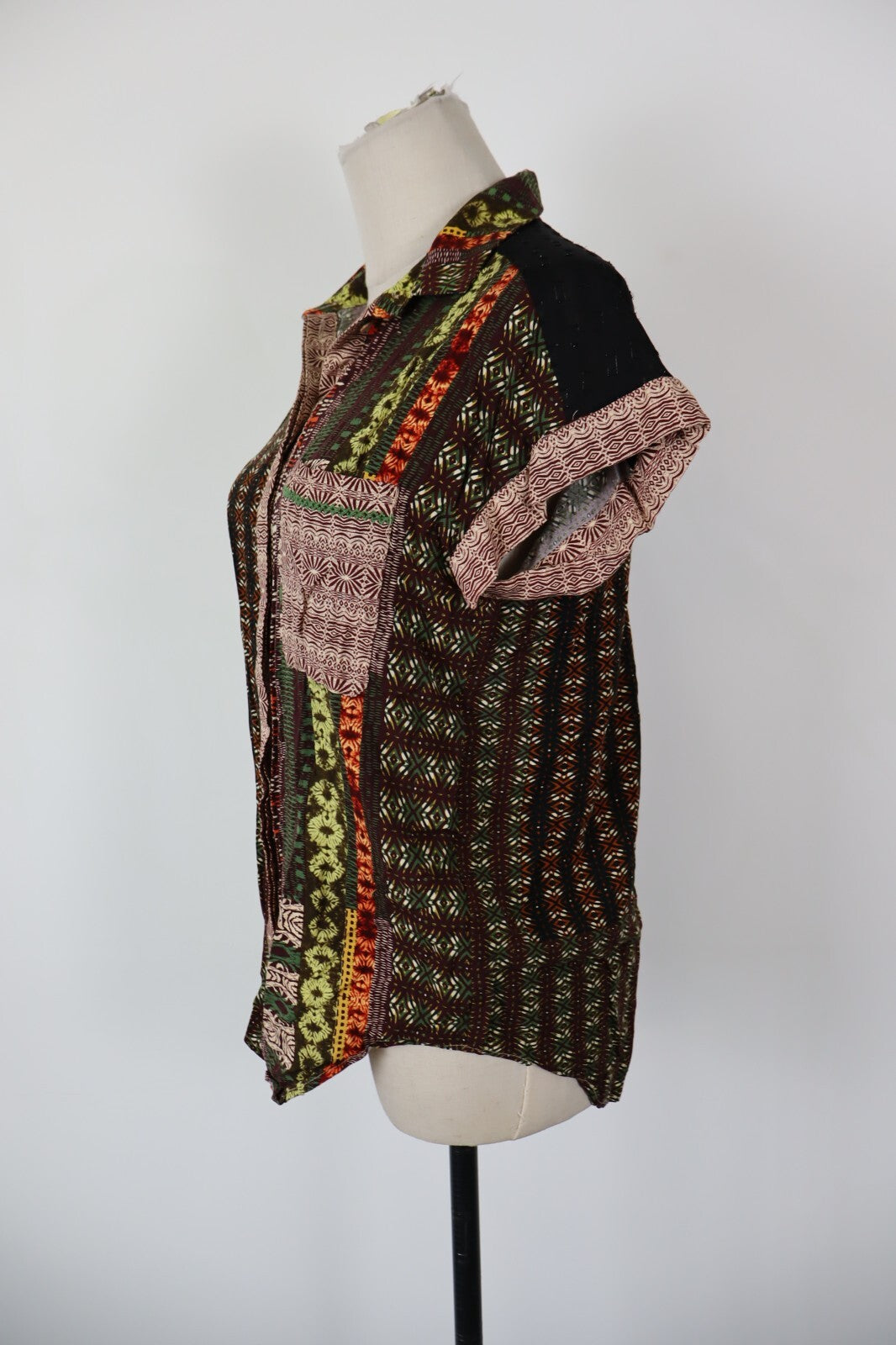 DESIGUAL CAMICIA DONNA TG. S WOMAN SHIRT CASUAL VINTAGE