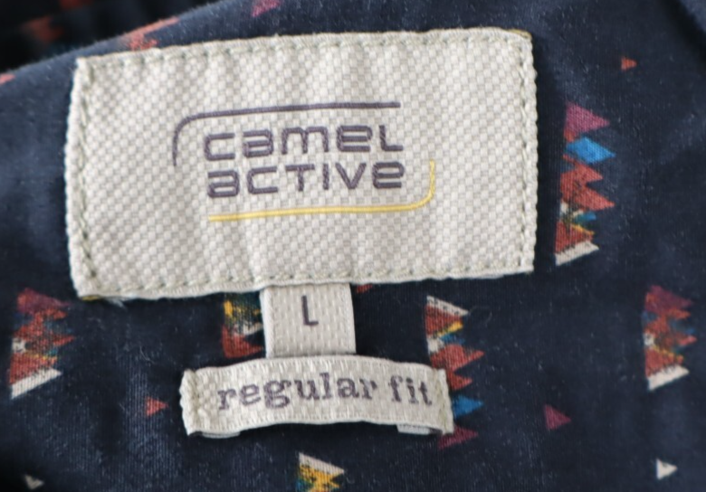 CAMEL ACTIVE CAMICIA UOMO TG. L MAN CASUAL VINTAGE SHIRT COTONE COTTON
